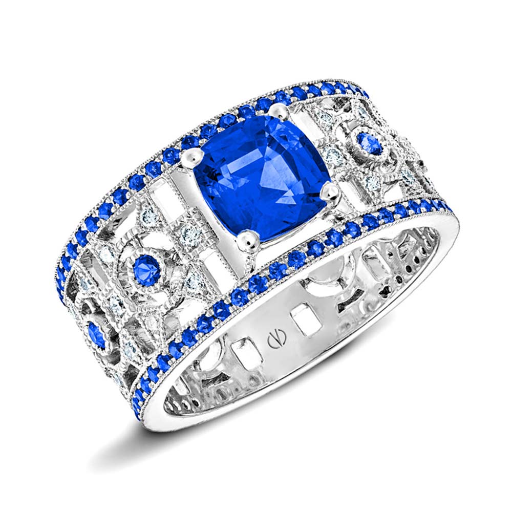 bague fiancailles saphir or Valérie Dannenberg