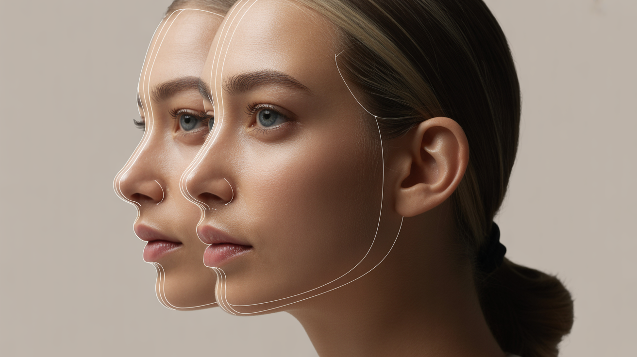 Profil de femme montrant les différentes morphologies de visage pour choisir sa coupe