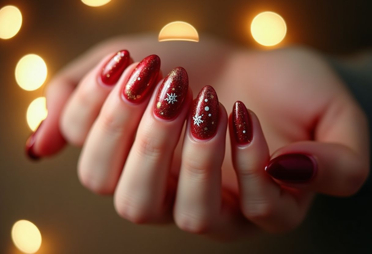 Ongles de Noël : idées de nail art festif et tendances 2026