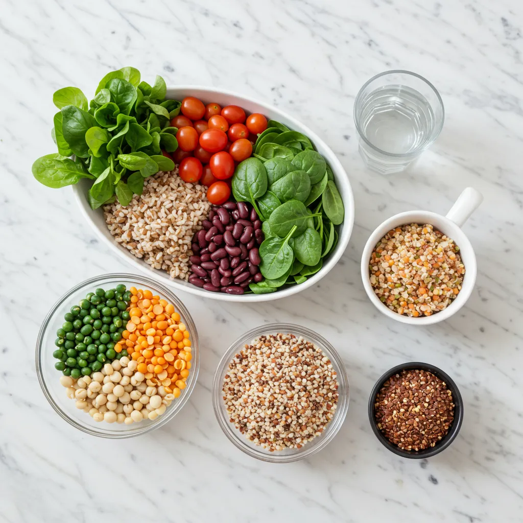 Préparation de repas sains à faible index glycémique pour aider à réduire les boutons au menton liés à l'alimentation