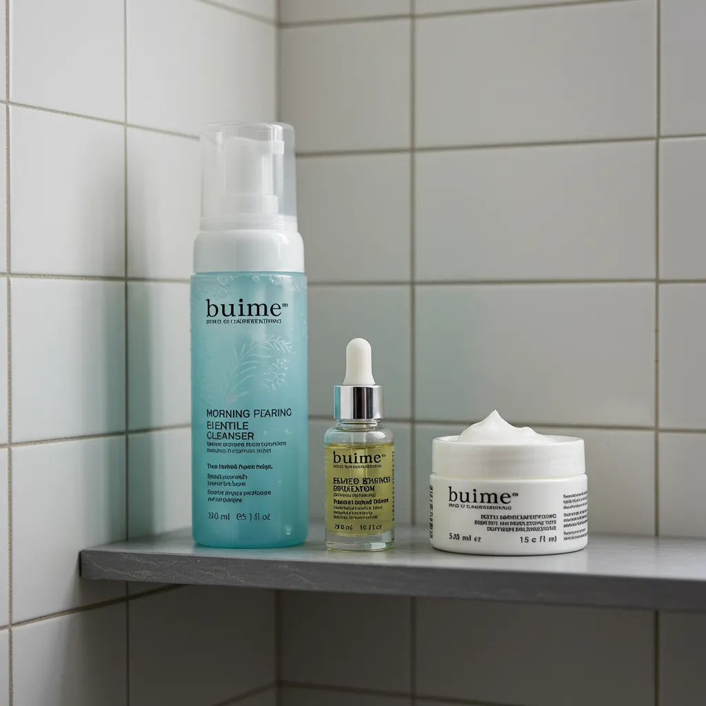 Produits de nettoyage et d'exfoliation chimique pour une routine matin et soir contre les pores dilatés