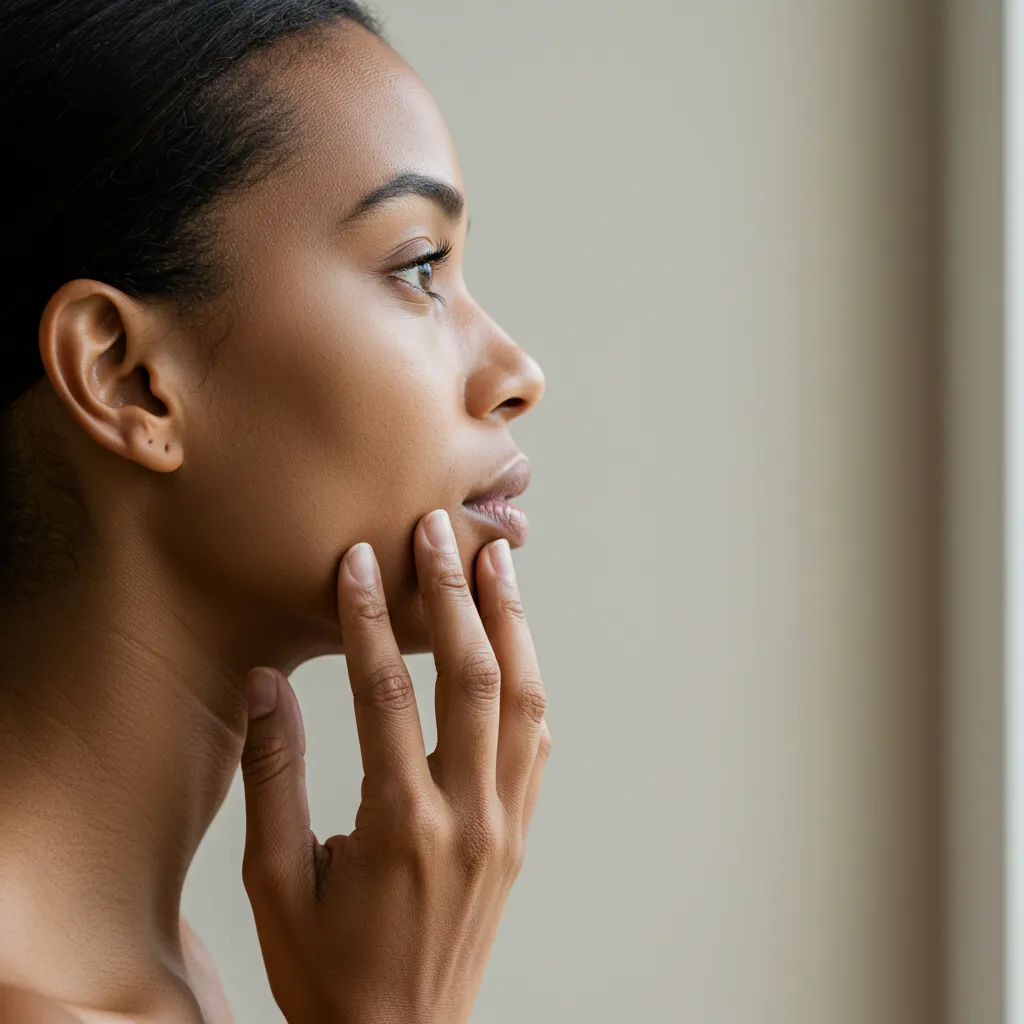 Image illustrant la prudence et les gestes à éviter face aux boutons sous-cutanés