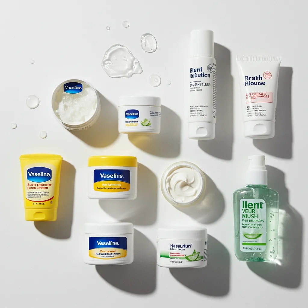 Produits de soin cicatrisants et apaisants pour traiter une brûlure au visage