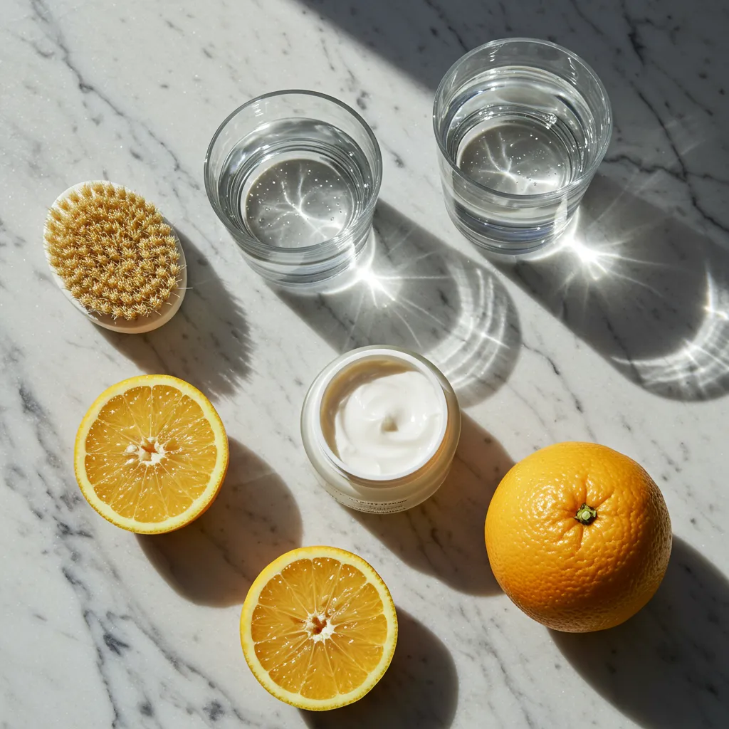 Produits de préparation cutanée et aliments antioxydants pour préparer la peau avant le bronzage