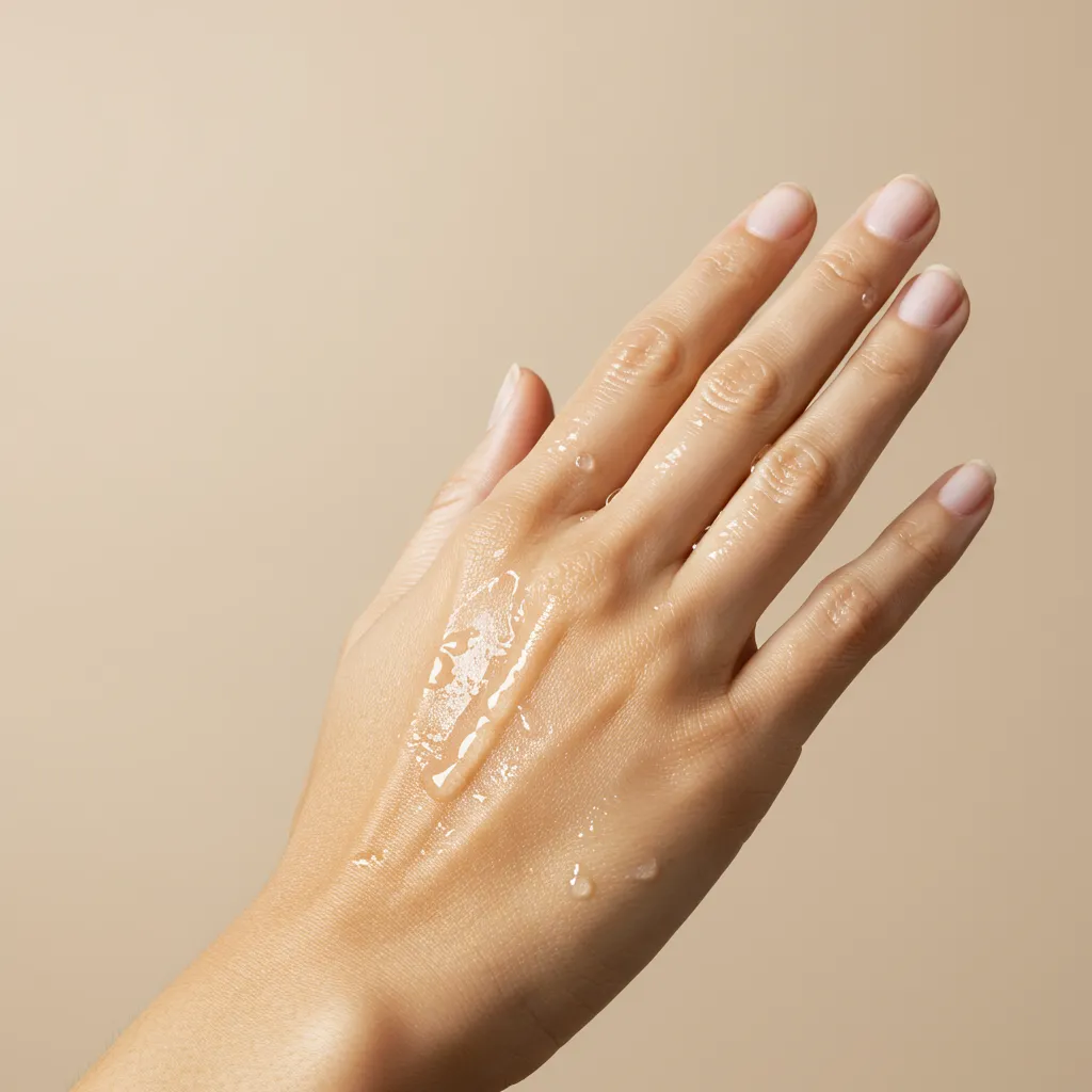 Application d'un toner visage par tapotements doux sur la peau pour une hydratation immédiate