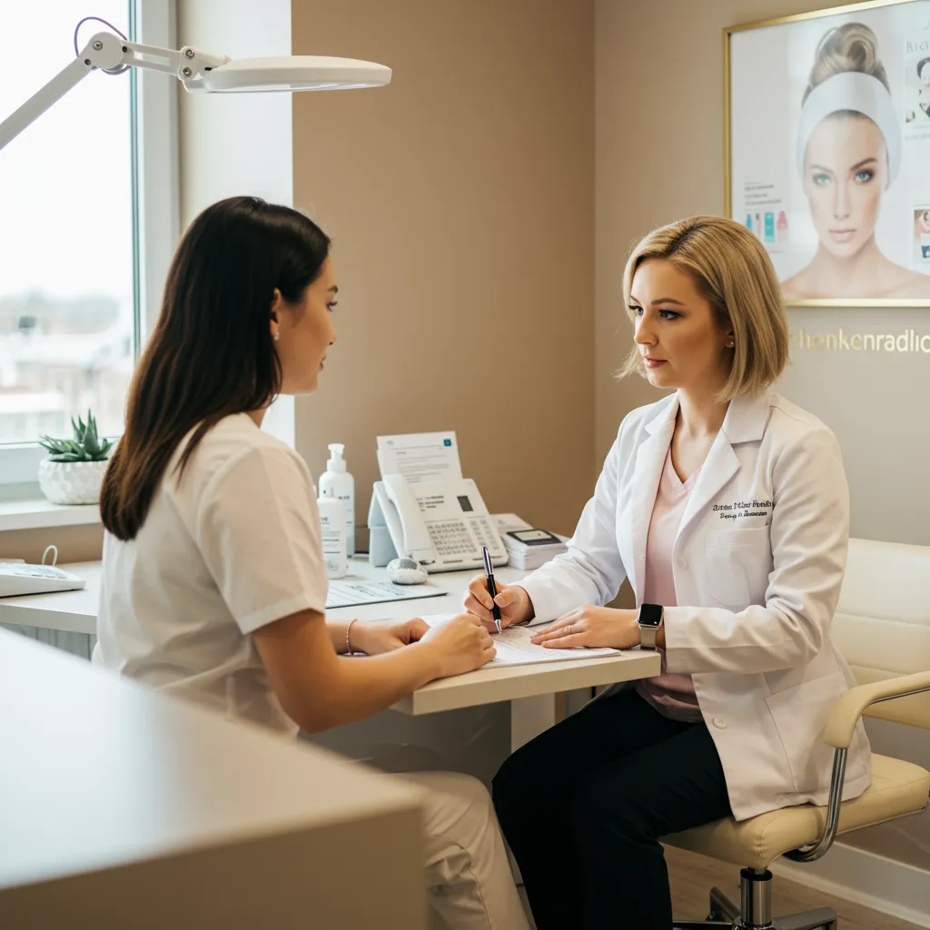 Consultation en médecine esthétique pour choisir le traitement adapté au double menton