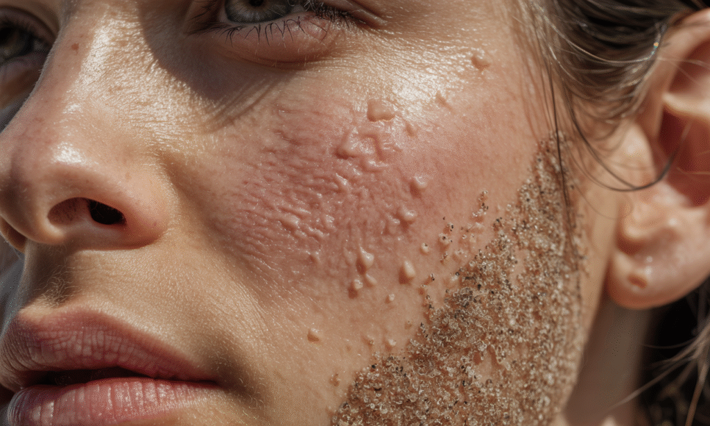 découvrez comment le sable sur une peau transpirante peut exacerber les micro-lésions du visage. informez-vous sur les effets néfastes de cette combinaison sur la santé de votre peau et obtenez des conseils pour maintenir un épiderme sain tout en profitant du soleil.