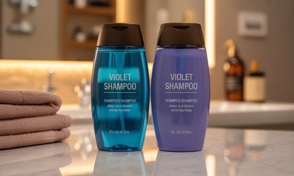 découvrez la différence entre le shampoing bleu et le shampoing violet, et trouvez lequel convient le mieux à votre couleur de cheveux pour neutraliser les reflets indésirables et sublimer votre chevelure.