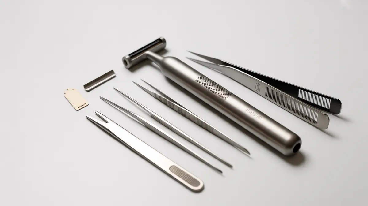 Kit d'outils professionnels pour hair tattoo avec stylo rasoir en acier et lames de rechange